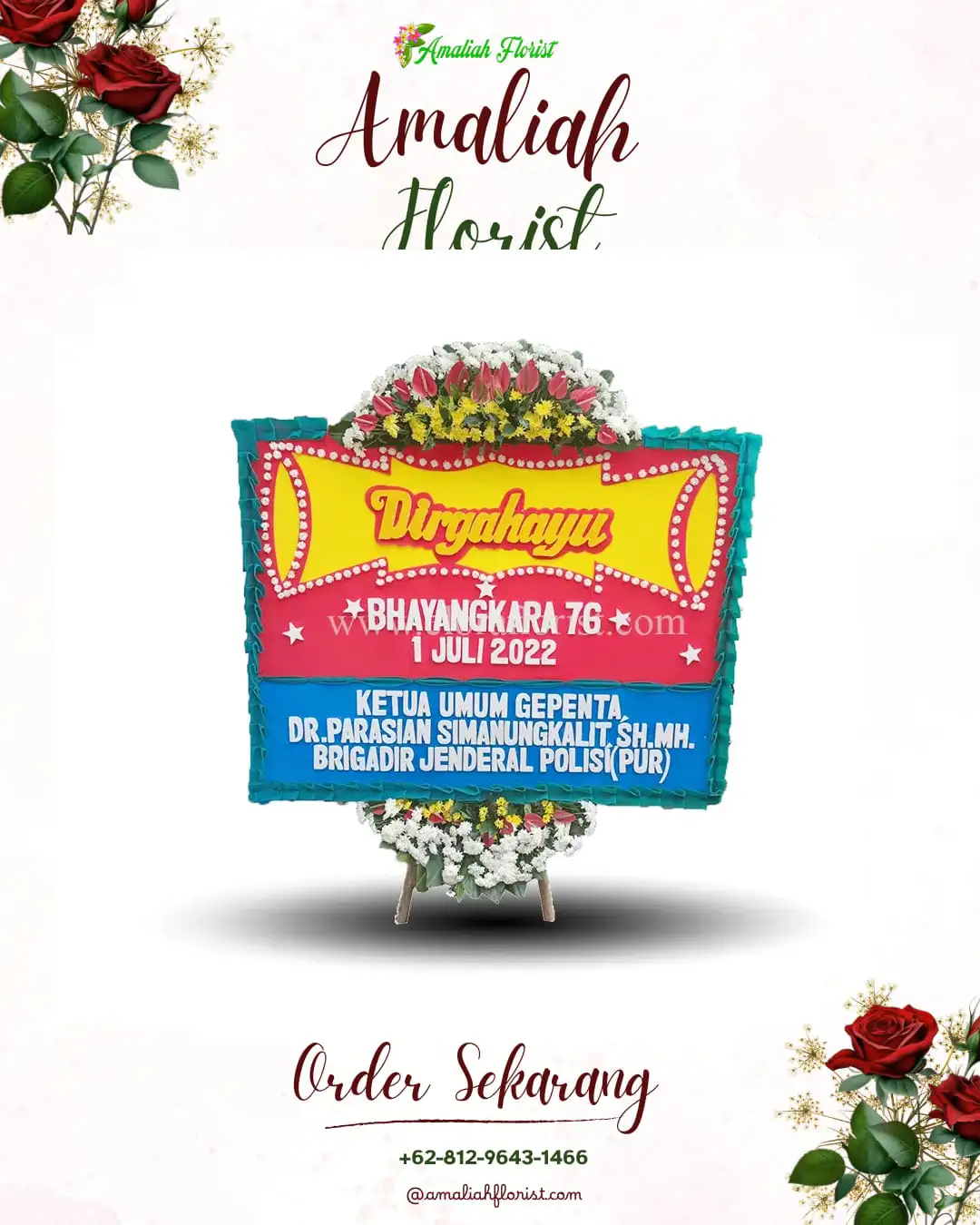 Papan Bunga HUT Ulang Tahun Tano Tombangan Angkola